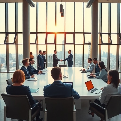 阎晓峰会见北新建材党委书记、董事长管理一行