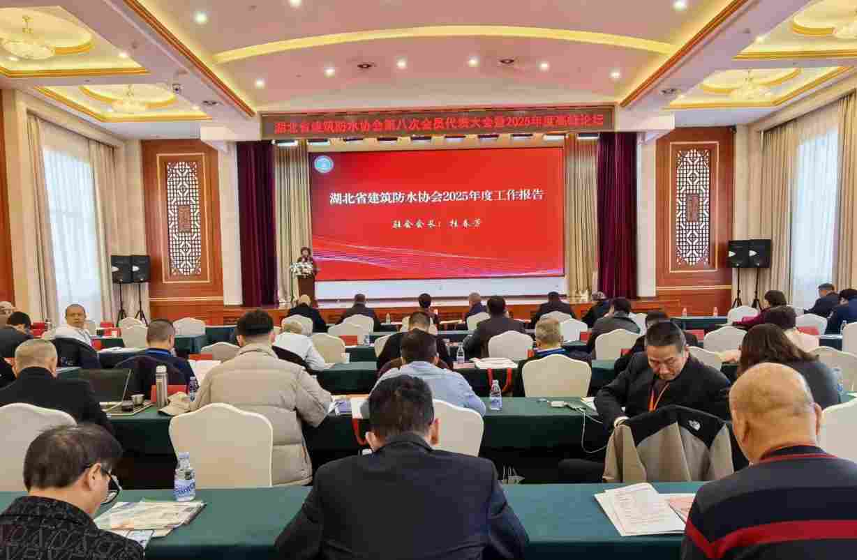 湖北省建筑防水协会第八次会员代表大会暨2025年度高峰论坛举行 同期举行湖北省地方标准《建筑防水工程技术标准》首发式
